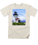 Goat Island Lighthouse Maine - Men's T-Shirt  (Regular Fit)