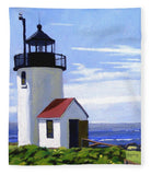 Goat Island Lighthouse Maine - Blanket