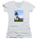 Goat Island Lighthouse Maine - Women's V-Neck