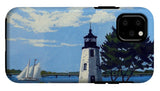 Goat Island Lighthouse Newport Rhode Island - Phone Case