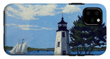 Goat Island Lighthouse Newport Rhode Island - Phone Case