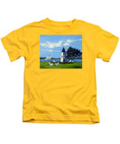 Goat Island Lighthouse Newport Rhode Island - Kids T-Shirt