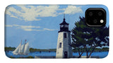 Goat Island Lighthouse Newport Rhode Island - Phone Case