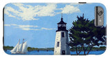 Goat Island Lighthouse Newport Rhode Island - Phone Case