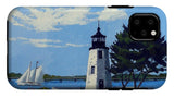 Goat Island Lighthouse Newport Rhode Island - Phone Case