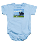 Goat Island Lighthouse Newport Rhode Island - Baby Onesie