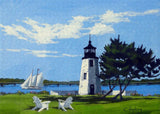 Goat Island Lighthouse Newport Rhode Island - Puzzle