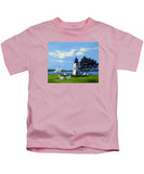 Goat Island Lighthouse Newport Rhode Island - Kids T-Shirt