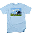 Goat Island Lighthouse Newport Rhode Island - Men's T-Shirt  (Regular Fit)