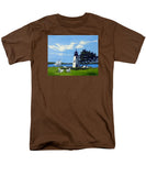 Goat Island Lighthouse Newport Rhode Island - Men's T-Shirt  (Regular Fit)