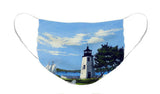Goat Island Lighthouse Newport Rhode Island - Face Mask