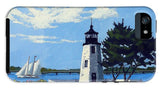 Goat Island Lighthouse Newport Rhode Island - Phone Case
