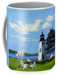 Goat Island Lighthouse Newport Rhode Island - Mug