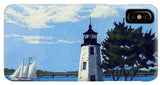 Goat Island Lighthouse Newport Rhode Island - Phone Case