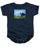 Goat Island Lighthouse Newport Rhode Island - Baby Onesie
