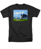 Goat Island Lighthouse Newport Rhode Island - Men's T-Shirt  (Regular Fit)