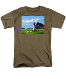 Goat Island Lighthouse Newport Rhode Island - Men's T-Shirt  (Regular Fit)