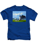 Goat Island Lighthouse Newport Rhode Island - Kids T-Shirt