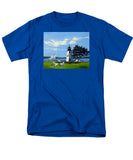 Goat Island Lighthouse Newport Rhode Island - Men's T-Shirt  (Regular Fit)