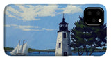 Goat Island Lighthouse Newport Rhode Island - Phone Case