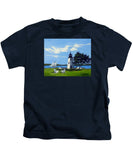 Goat Island Lighthouse Newport Rhode Island - Kids T-Shirt