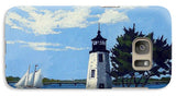 Goat Island Lighthouse Newport Rhode Island - Phone Case