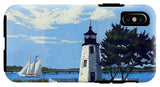 Goat Island Lighthouse Newport Rhode Island - Phone Case