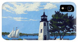 Goat Island Lighthouse Newport Rhode Island - Phone Case