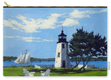 Goat Island Lighthouse Newport Rhode Island - Carry-All Pouch