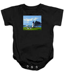 Goat Island Lighthouse Newport Rhode Island - Baby Onesie
