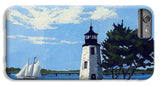 Goat Island Lighthouse Newport Rhode Island - Phone Case
