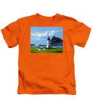 Goat Island Lighthouse Newport Rhode Island - Kids T-Shirt
