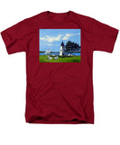 Goat Island Lighthouse Newport Rhode Island - Men's T-Shirt  (Regular Fit)
