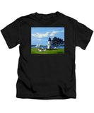 Goat Island Lighthouse Newport Rhode Island - Kids T-Shirt