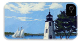 Goat Island Lighthouse Newport Rhode Island - Phone Case