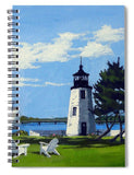 Goat Island Lighthouse Newport Rhode Island - Spiral Notebook
