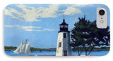 Goat Island Lighthouse Newport Rhode Island - Phone Case