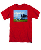 Goat Island Lighthouse Newport Rhode Island - Men's T-Shirt  (Regular Fit)