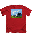 Goat Island Lighthouse Newport Rhode Island - Kids T-Shirt