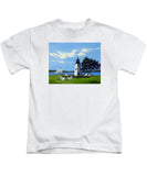 Goat Island Lighthouse Newport Rhode Island - Kids T-Shirt