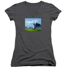 Goat Island Lighthouse Newport Rhode Island - Women's V-Neck