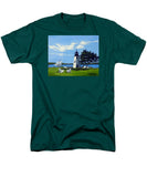 Goat Island Lighthouse Newport Rhode Island - Men's T-Shirt  (Regular Fit)