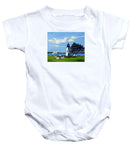 Goat Island Lighthouse Newport Rhode Island - Baby Onesie