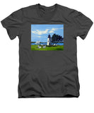 Goat Island Lighthouse Newport Rhode Island - Men's V-Neck T-Shirt