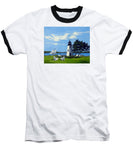 Goat Island Lighthouse Newport Rhode Island - Baseball T-Shirt