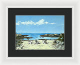 Gooseberry Beach Newport Rhode Island - Framed Print