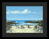 Gooseberry Beach Newport Rhode Island - Framed Print