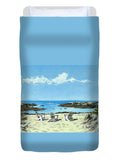 Gooseberry Beach Newport Rhode Island - Duvet Cover