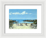 Gooseberry Beach Newport Rhode Island - Framed Print