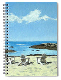 Gooseberry Beach Newport Rhode Island - Spiral Notebook